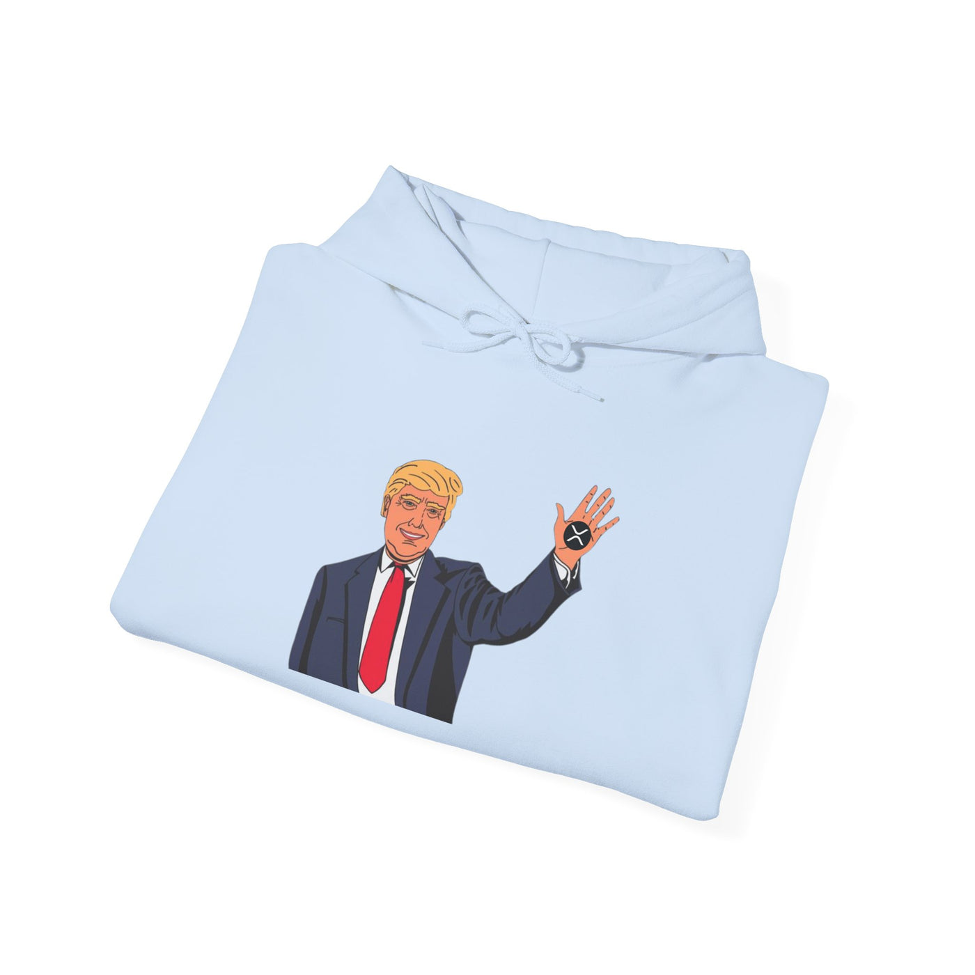 Trump XRP – Bold Design for Crypto Patriots Unisex Heavy Blend™ Hooded Sweatshirt