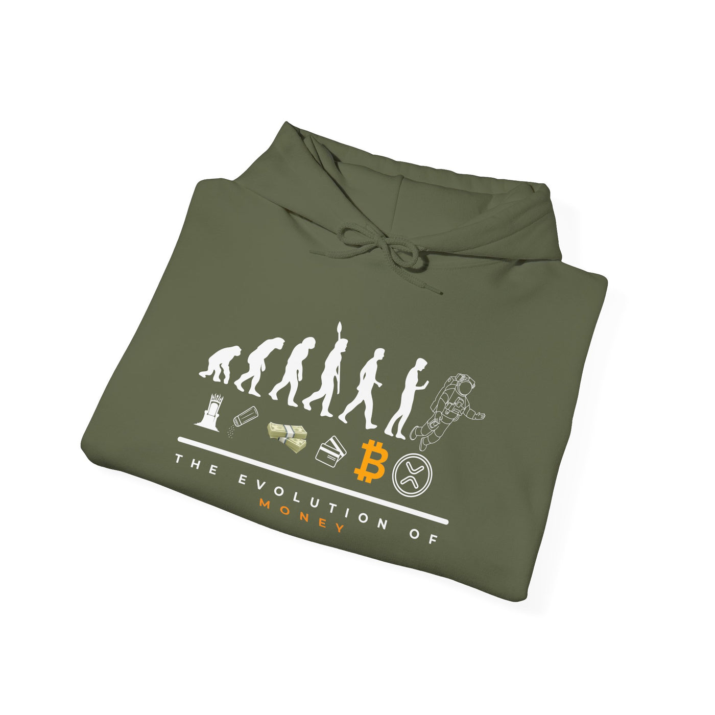 The Evolution of Money XRP – Crypto's Future Starts Here Unisex Heavy Blend™ Hooded Sweatshirt