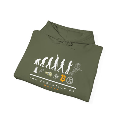 The Evolution of Money XRP – Crypto's Future Starts Here Unisex Heavy Blend™ Hooded Sweatshirt