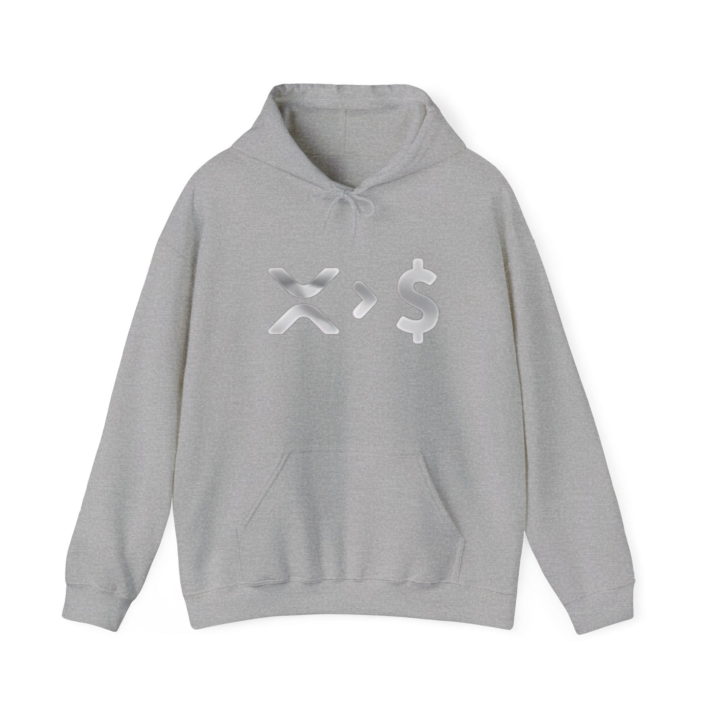 XRP > $ – The Future of Digital Wealth Unisex Heavy Blend™ Hooded Sweatshirt