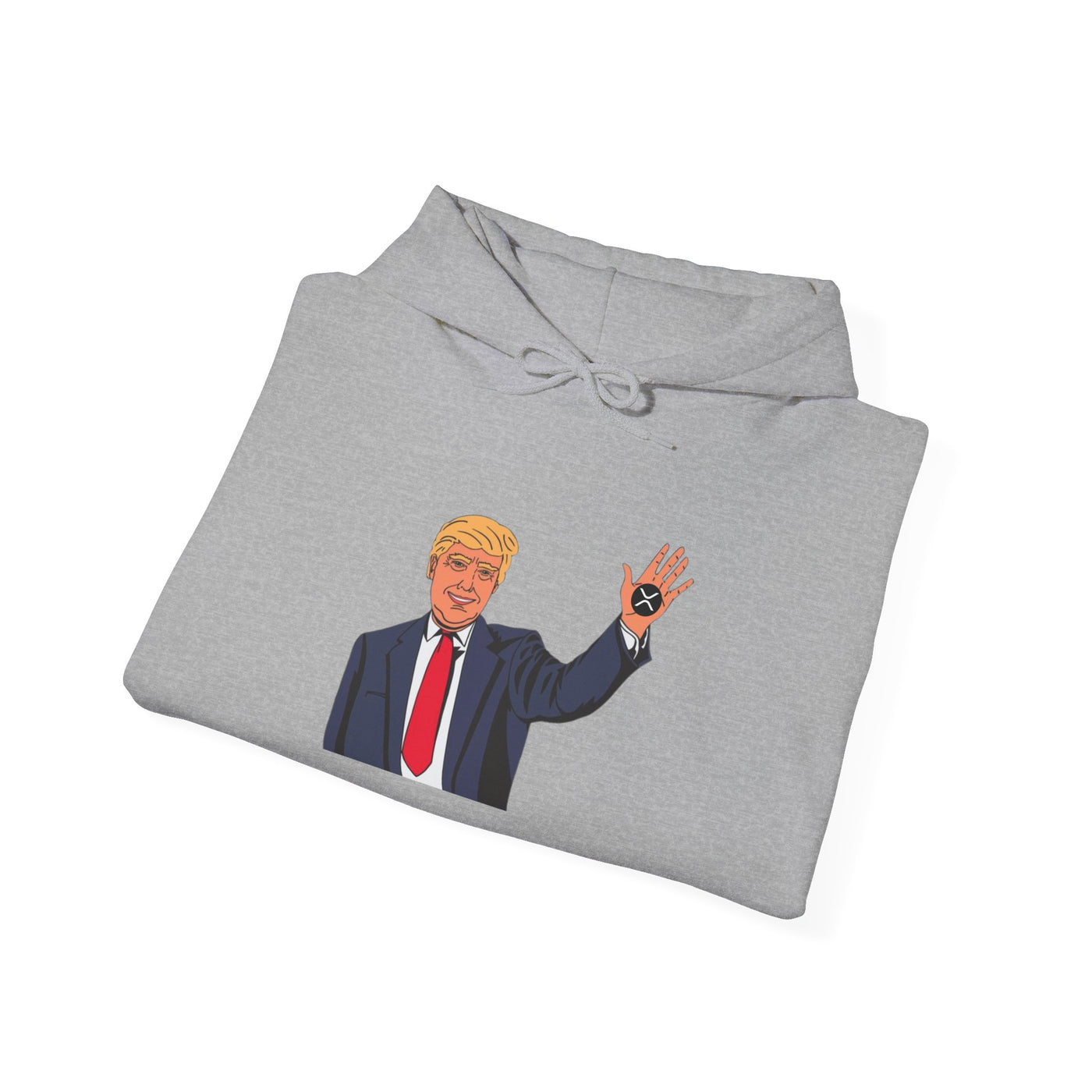 Trump XRP – Bold Design for Crypto Patriots Unisex Heavy Blend™ Hooded Sweatshirt