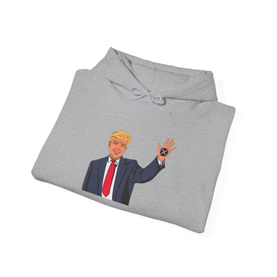 Trump XRP – Bold Design for Crypto Patriots Unisex Heavy Blend™ Hooded Sweatshirt