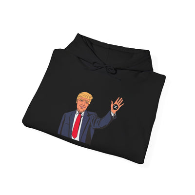 Trump XRP – Bold Design for Crypto Patriots Unisex Heavy Blend™ Hooded Sweatshirt