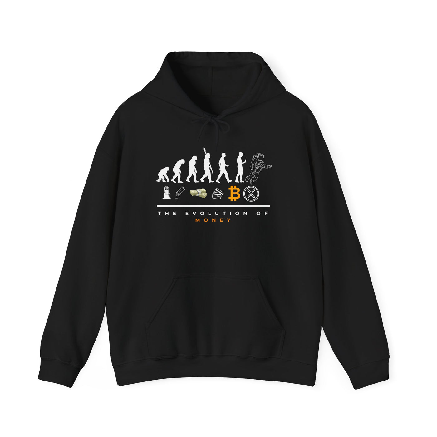 The Evolution of Money XRP – Crypto's Future Starts Here Unisex Heavy Blend™ Hooded Sweatshirt