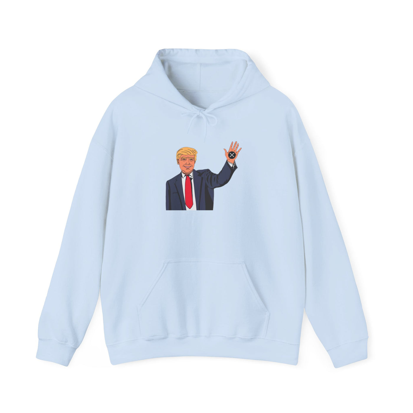 Trump XRP – Bold Design for Crypto Patriots Unisex Heavy Blend™ Hooded Sweatshirt
