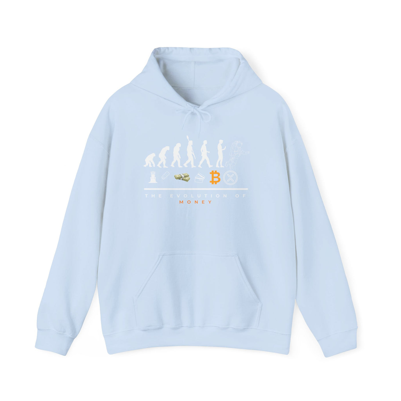 The Evolution of Money XRP – Crypto's Future Starts Here Unisex Heavy Blend™ Hooded Sweatshirt