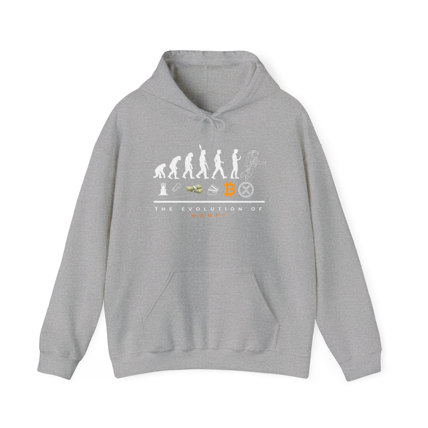 The Evolution of Money XRP – Crypto's Future Starts Here Unisex Heavy Blend™ Hooded Sweatshirt