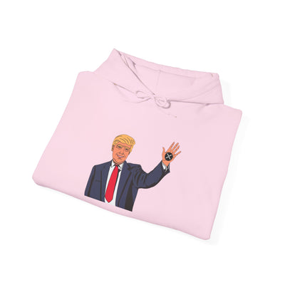 Trump XRP – Bold Design for Crypto Patriots Unisex Heavy Blend™ Hooded Sweatshirt