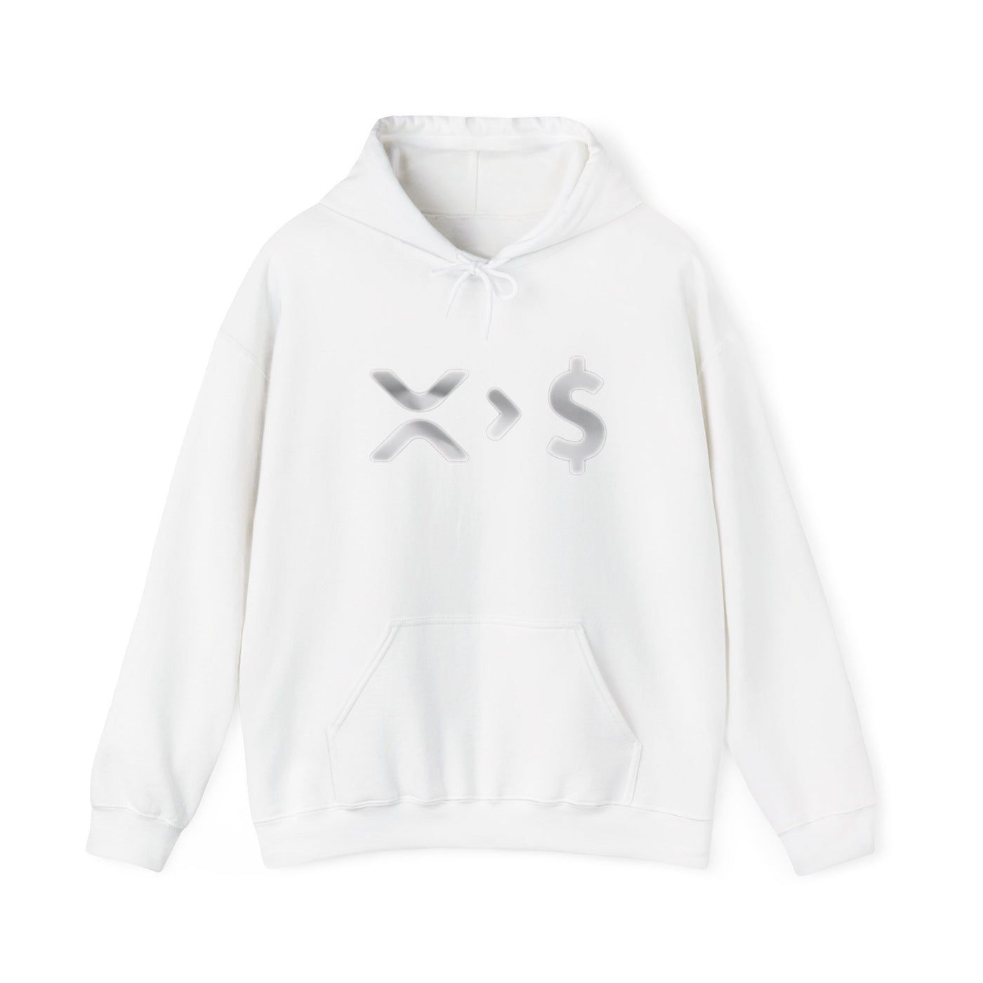 XRP > $ – The Future of Digital Wealth Unisex Heavy Blend™ Hooded Sweatshirt