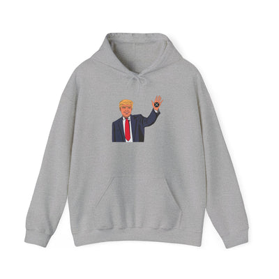 Trump XRP – Bold Design for Crypto Patriots Unisex Heavy Blend™ Hooded Sweatshirt
