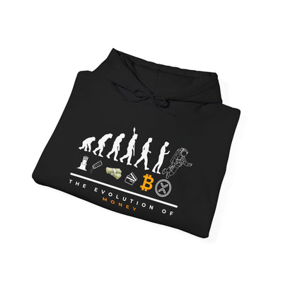 The Evolution of Money XRP – Crypto's Future Starts Here Unisex Heavy Blend™ Hooded Sweatshirt